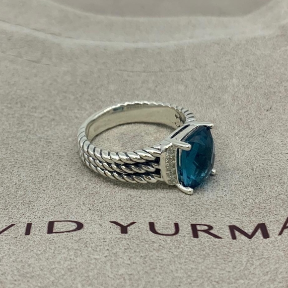 David Yurman Petite Wheaton RingHampton Blue